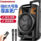 8寸广场舞音响无线话筒K歌蓝牙便携式户外拉杆音箱手机电脑低音炮